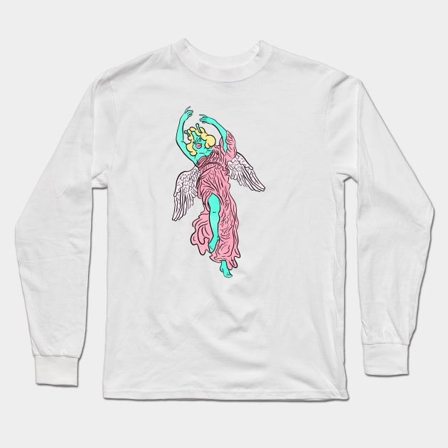 Sweet Gilly Angel Long Sleeve T-Shirt by Sasha Banana 